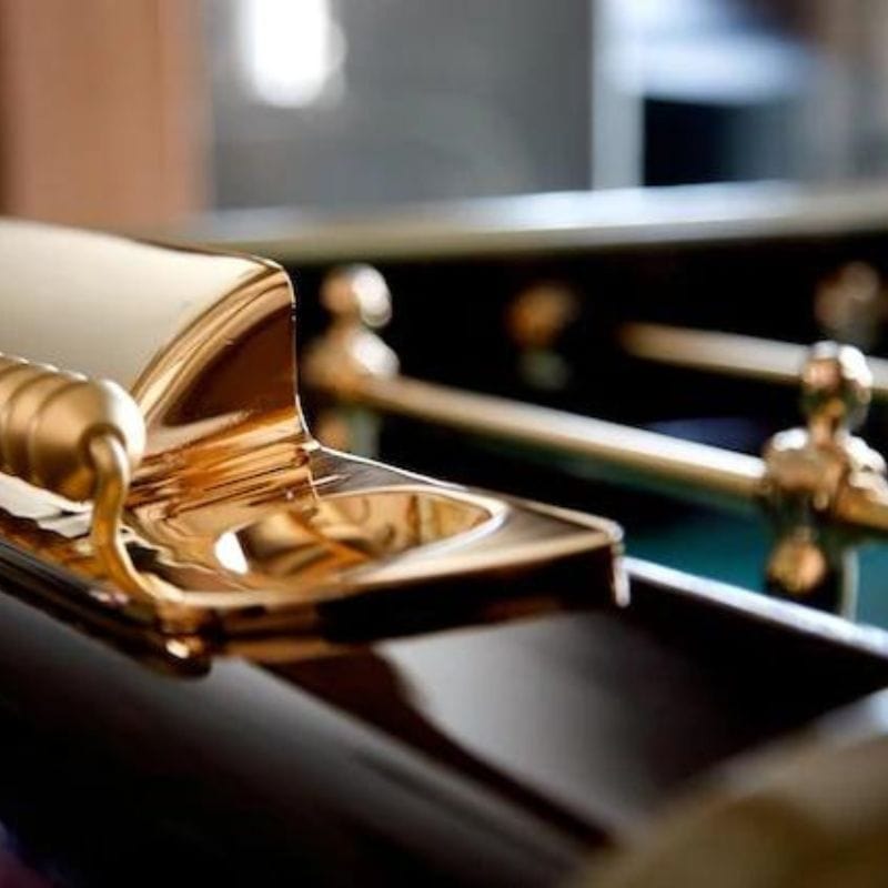 Bonzini B50 | Special Edition '50th Anniversary' Football Table Dark Wood & Gold Foosball Table