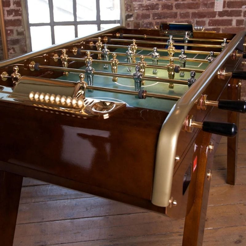 Bonzini B50 | Special Edition '50th Anniversary' Football Table Dark Wood & Gold Foosball Table