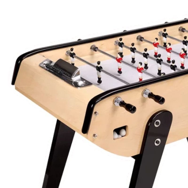 Bonzini B90 Classic Football Table with Silver Pitch Classic Beech w/ Silver Pitch Foosball Table