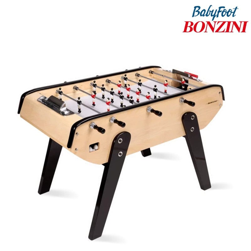 Bonzini B90 Classic Football Table with Silver Pitch Classic Beech w/ Silver Pitch Foosball Table