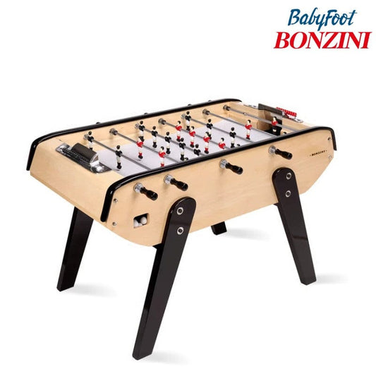 Bonzini B90 Classic Football Table with Silver Pitch Classic Beech w/ Silver Pitch Foosball Table