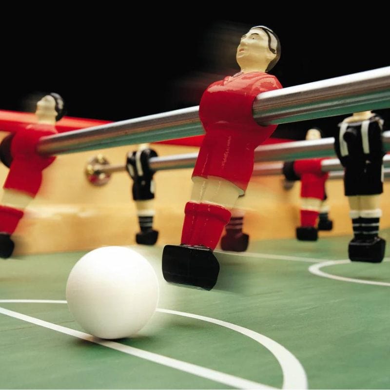 Bonzini Straight Leg Wheelchair Accessible Football Table Beech Foosball Table