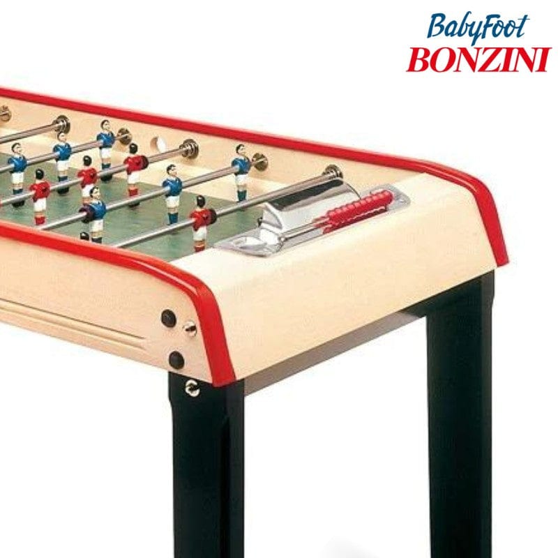Bonzini Straight Leg Wheelchair Accessible Football Table Beech Foosball Table