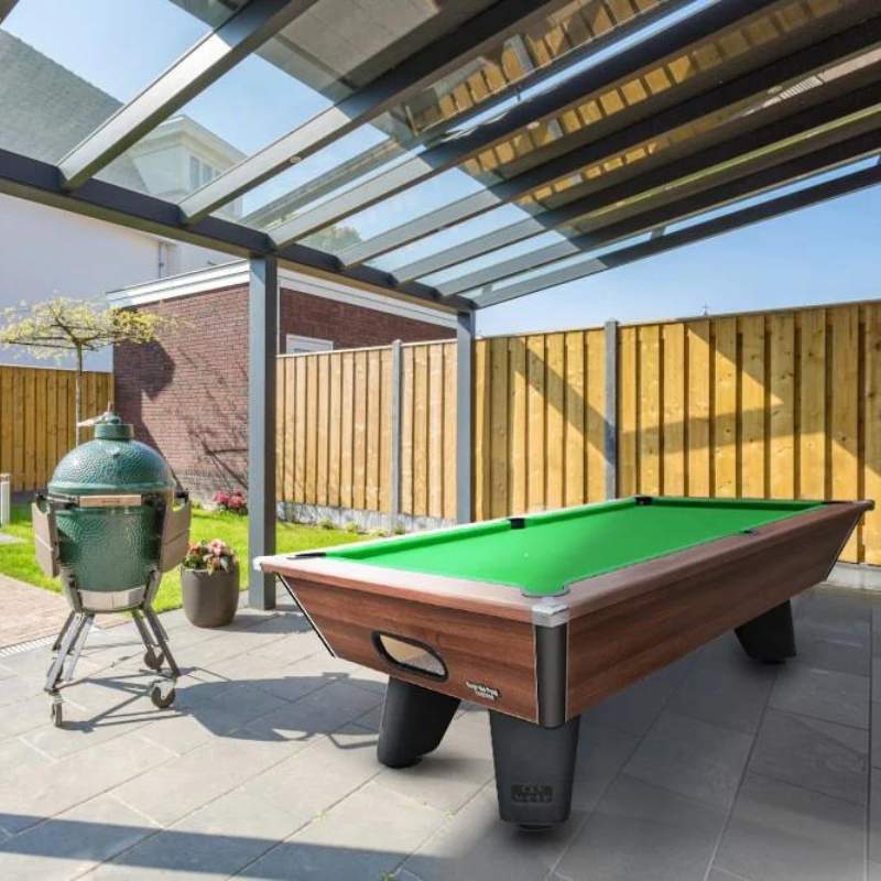 Cry Wolf Outdoor Pool Table - Slate Bed - Dark Walnut - 6ft & 7ft Pool Tables