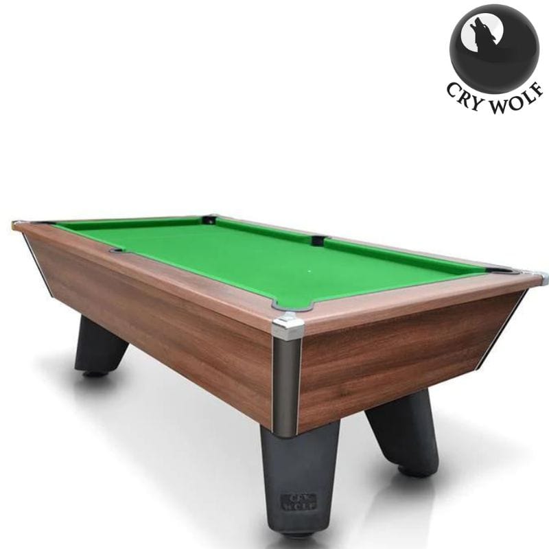 Cry Wolf Outdoor Pool Table - Slate Bed - Dark Walnut - 6ft & 7ft Pool Tables