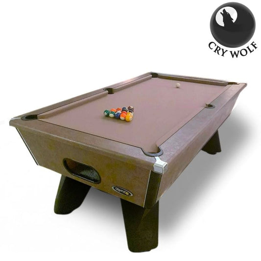 Cry Wolf Outdoor Pool Table - Slate Bed - Italian Bronze - 6ft & 7ft Pool Tables