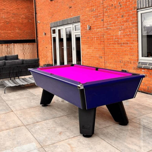 Cry Wolf Outdoor Pool Table - Slate Bed - Midnight Blue - 6ft & 7ft Pool Tables