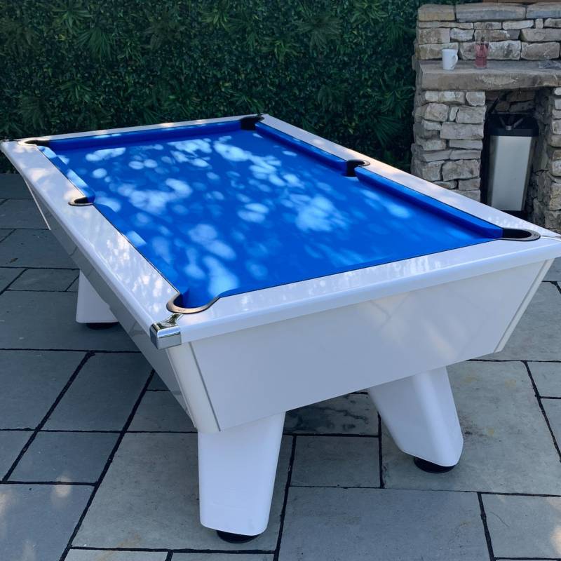 Cry Wolf Outdoor Pool Table - Slate Bed - White - 6ft & 7ft Pool Tables