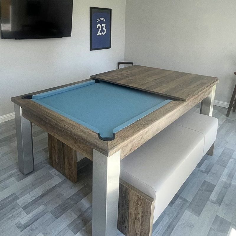 FMF | Elixir Slate Bed Indoor Pool Dining Table | Various Custom Finishes | 6ft & 7ft Sizes Pool Tables