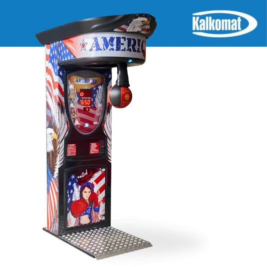 Kalkomat | American Boxer Punching Game Machine USA Style Punching Machine