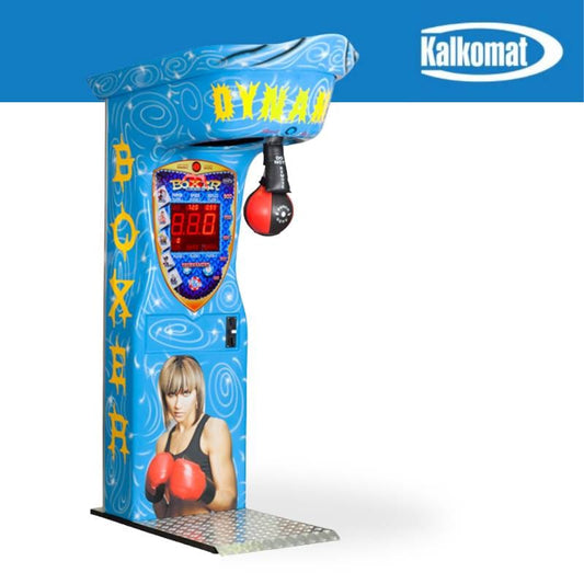 Kalkomat | Boxer Dynamic Airbrush | Punching Game Machine | 5 Designs Light Blue Punching Machine