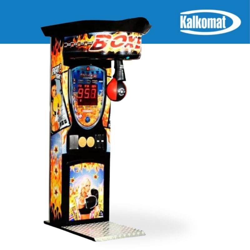 Kalkomat | Boxer Fire Punching Game Machine Female Punching Machine