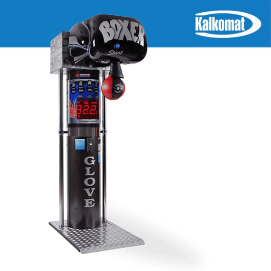 Kalkomat | Boxer Glove | Punching Game Machine | 3 Design Options Black Punching Machine