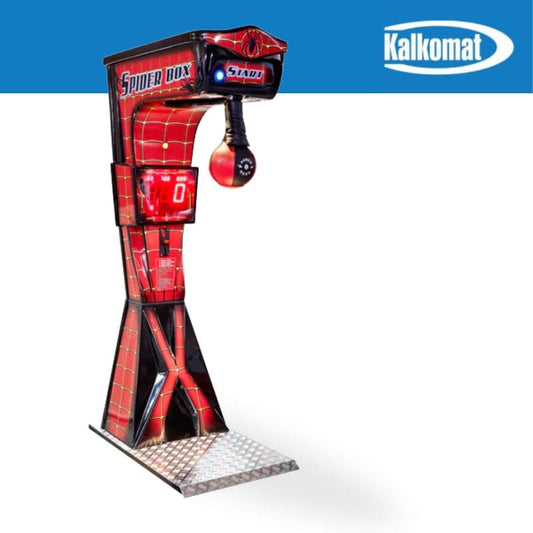 Kalkomat | Spider Stand-Up Punching Game Machine Red/Black Spider Punching Machine