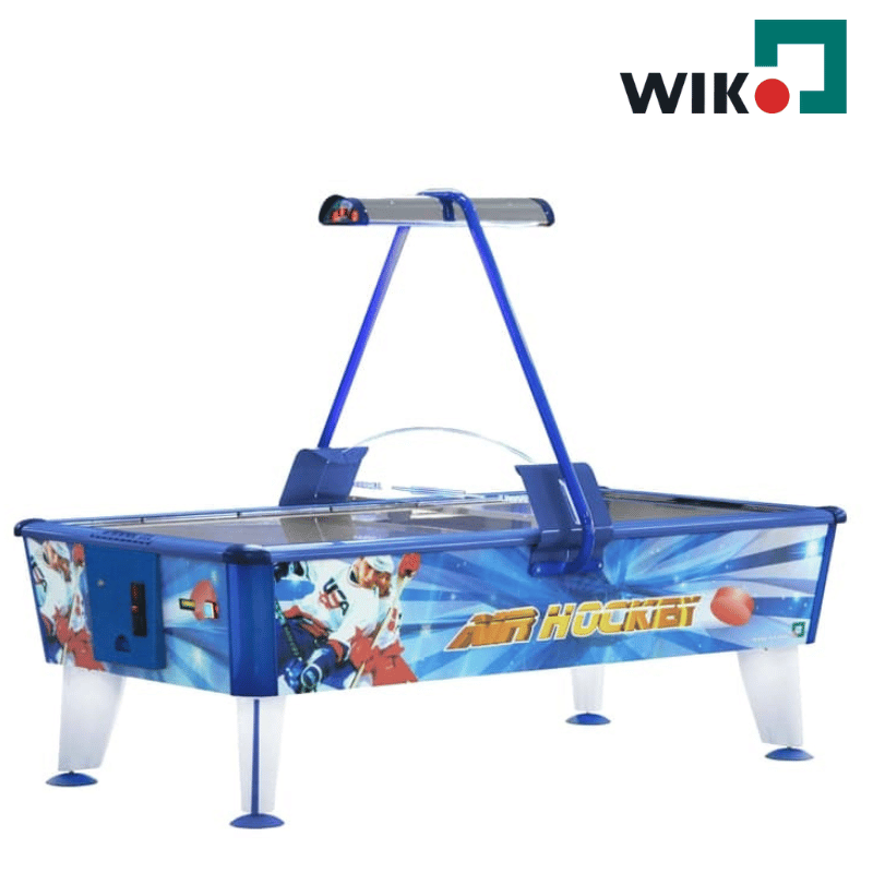 Wik. Gold Commercial Air Hockey Table Blue Air Hockey