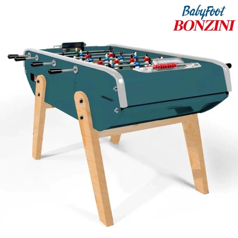 Bonzini B90 'Eames Inspired' Football Table in Pastel (9 Colours) Royal Green Foosball Table