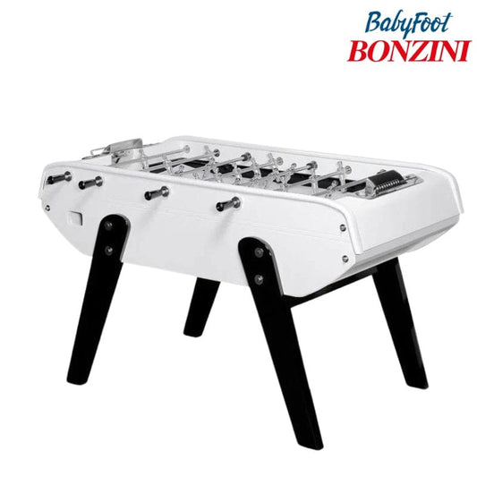Bonzini B90 Football Table from Domeau & Pérès in Luxury Leather Luxurious White Foosball Table