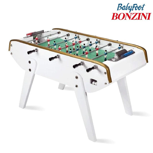 Bonzini B90 Football Table in Black, White, Walnut or Ceruse All White Foosball Table