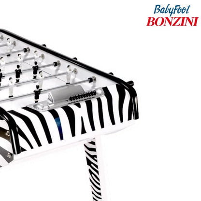 Bonzini B90 Football Table in Zebra & Tiger Print Foosball Table