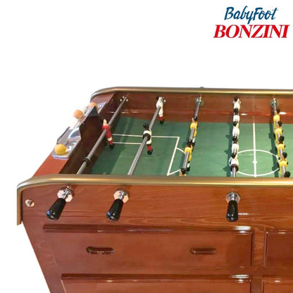 Bonzini Grand Tiroirs Storage Football Table in Cherry Timber | 12-Drawer Cherry Timber Foosball Table