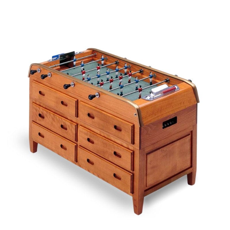 Bonzini Grand Tiroirs Storage Football Table in Cherry Timber | 2-Drawer Foosball Table