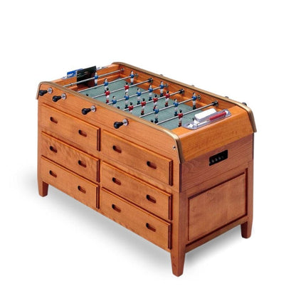 Bonzini Grand Tiroirs Storage Football Table in Cherry Timber | 2-Drawer Foosball Table