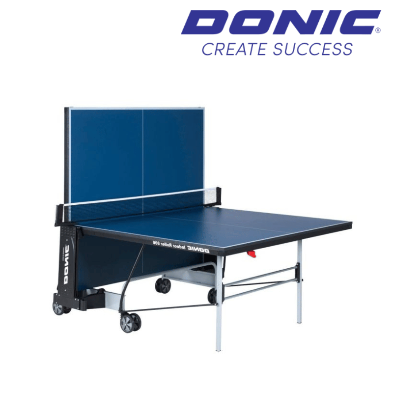 DONIC Indoor Roller 800 Table Tennis Table - Blue Table Tennis