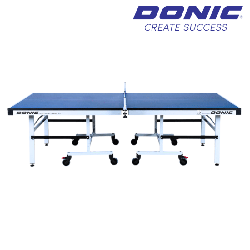 DONIC Waldner Classic | 25mm Indoor Rollaway Table Tennis Table | Blue Table Tennis