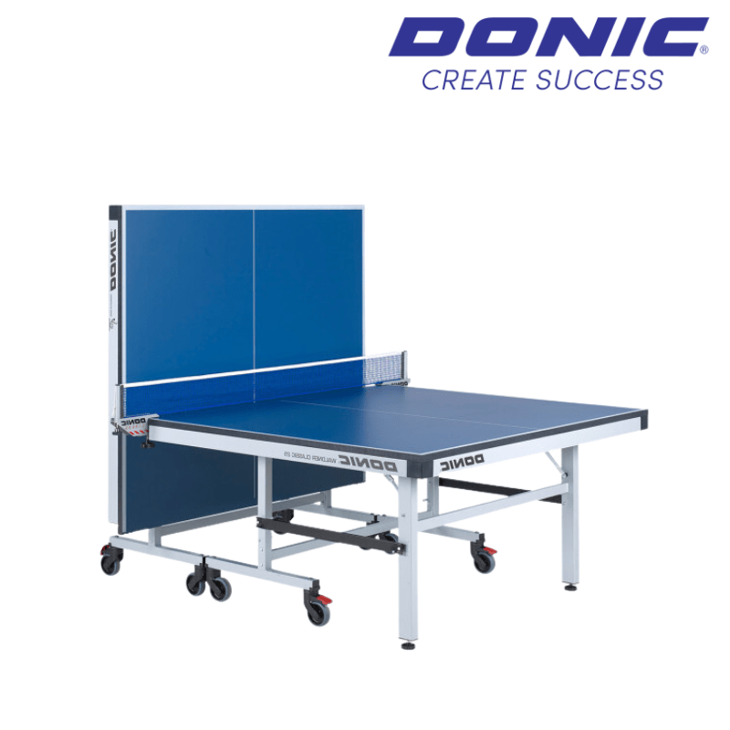 DONIC Waldner Classic | 25mm Indoor Rollaway Table Tennis Table | Blue Table Tennis