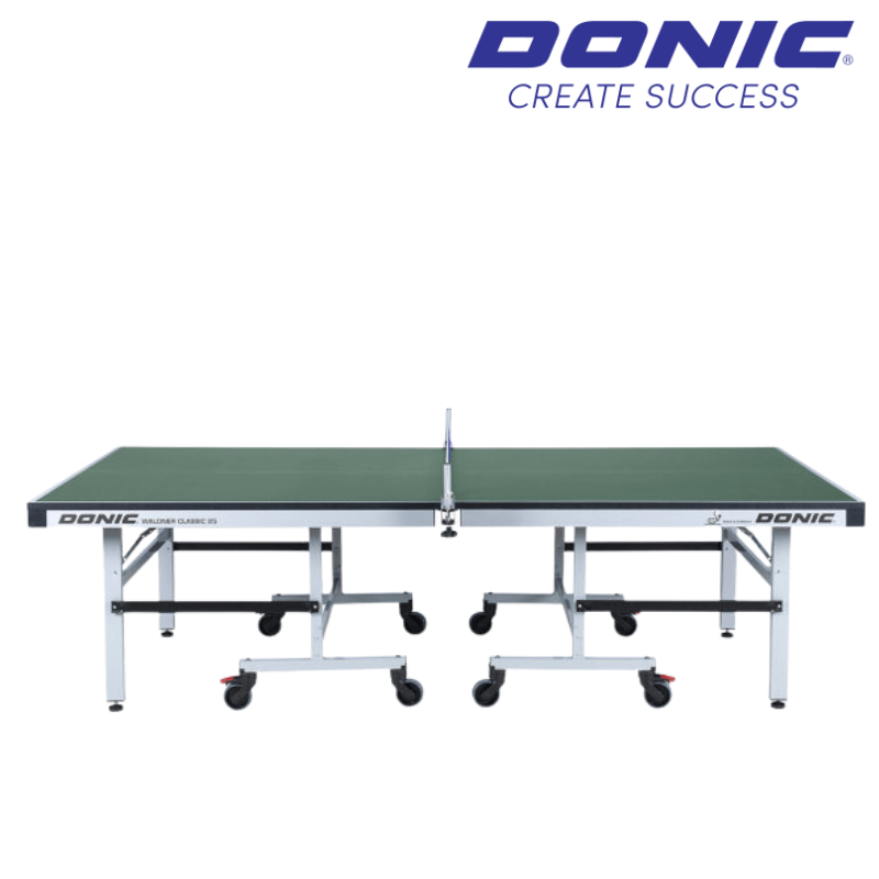 DONIC Waldner Classic | 25mm Indoor Rollaway Table Tennis Table | Green Table Tennis