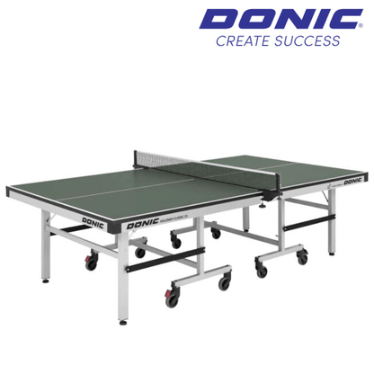 DONIC Waldner Classic | 25mm Indoor Rollaway Table Tennis Table | Green Table Tennis