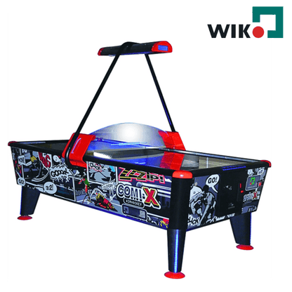 Wik. Comix (Black) Commercial Air Hockey Table Black Air Hockey