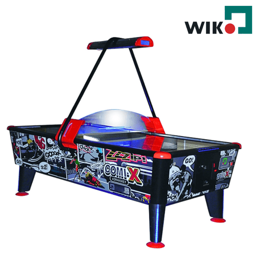 Wik. Comix (Black) Commercial Air Hockey Table Black Air Hockey